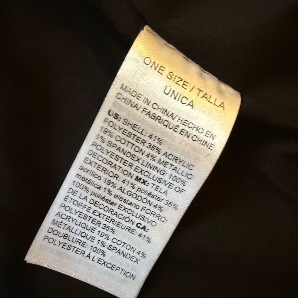 Chico’s Tapestry Jacquard Topper Coat Size 8/10 Fringe-Trim Baroque Brown Tan - Picture 9 of 15